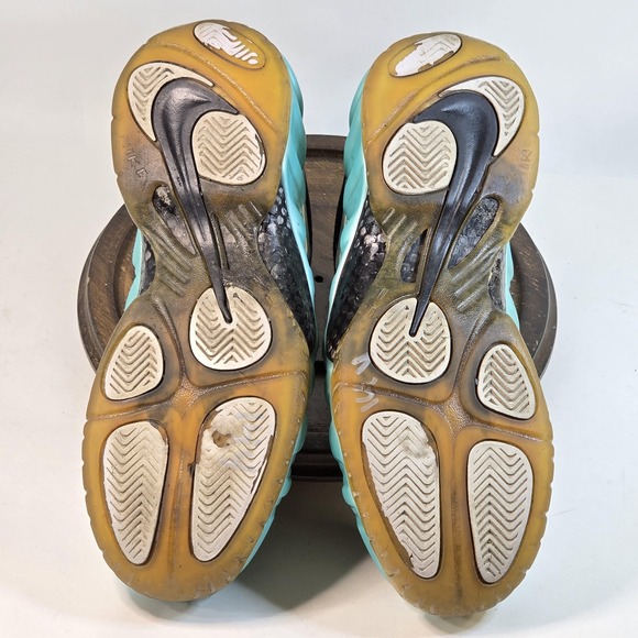 Nike Air Foamposite Pro Shoes Mens Size 8.5 Island Green 624041-402 Sneakers - Picture 10 of 11